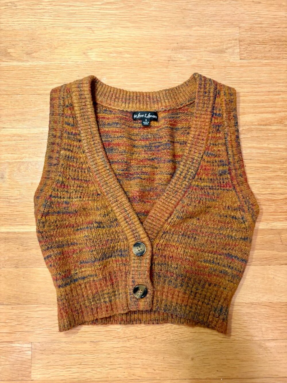 For Love or Lemons Helena Crop Sweater Vest - Picture 2 of 7